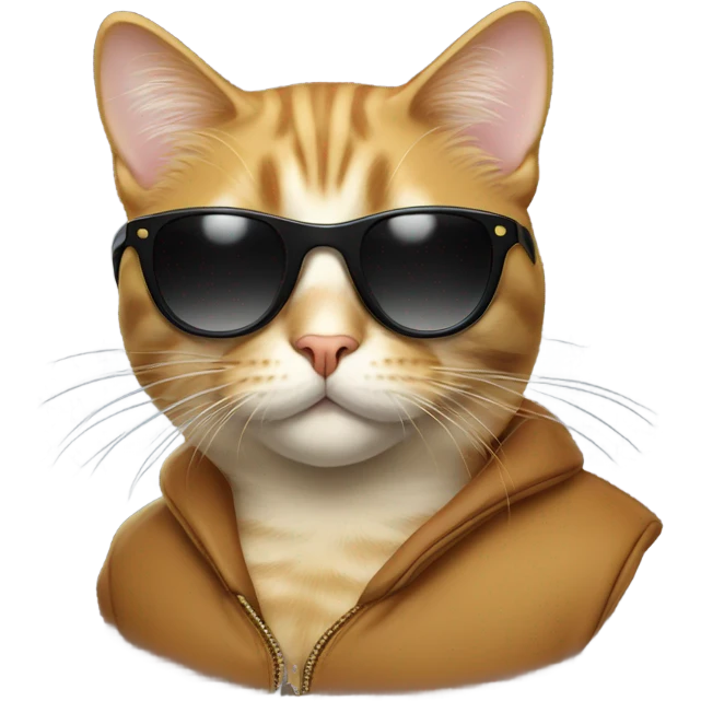 Cat with sunglasses emoji