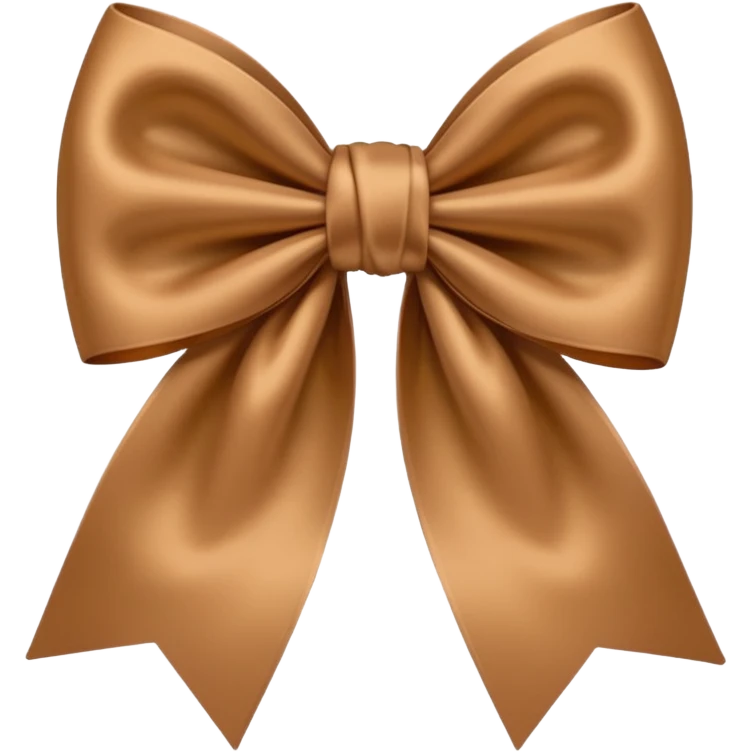Light Brown bow emoji