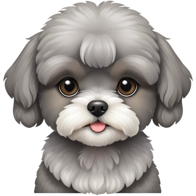 Grey Poodle Shih Tzu Girl Puppy emoji