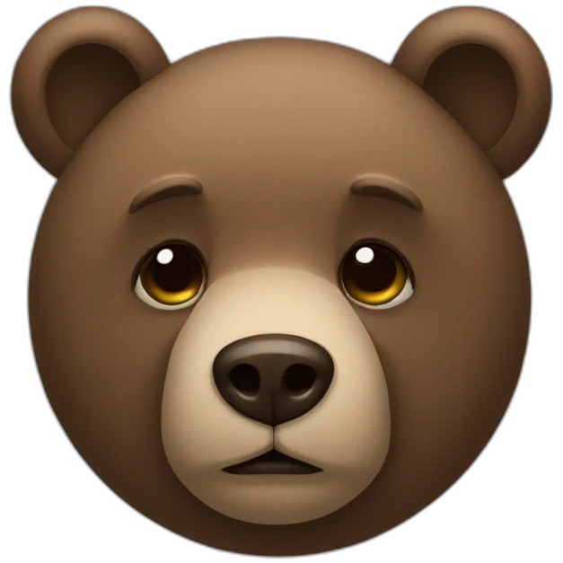 sad bear emoji