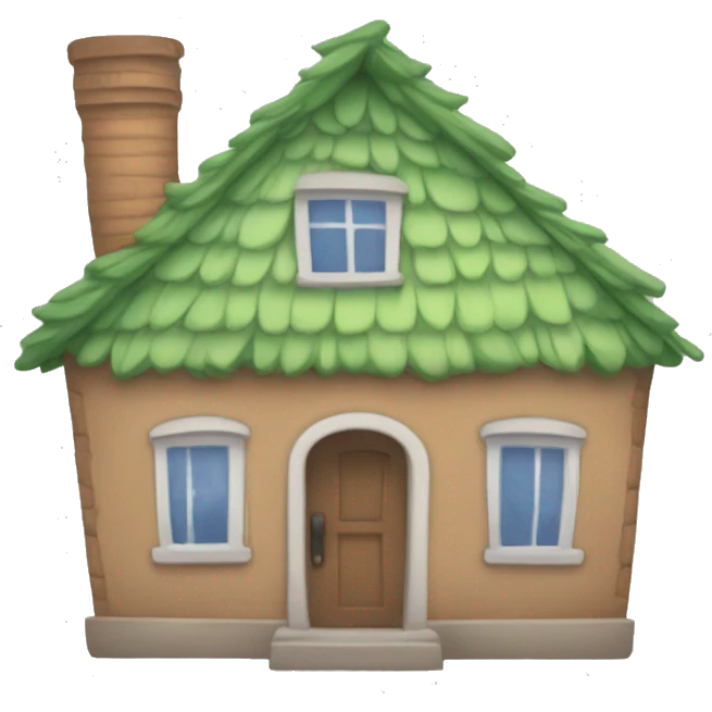 A draw of a 1d home icon emoji