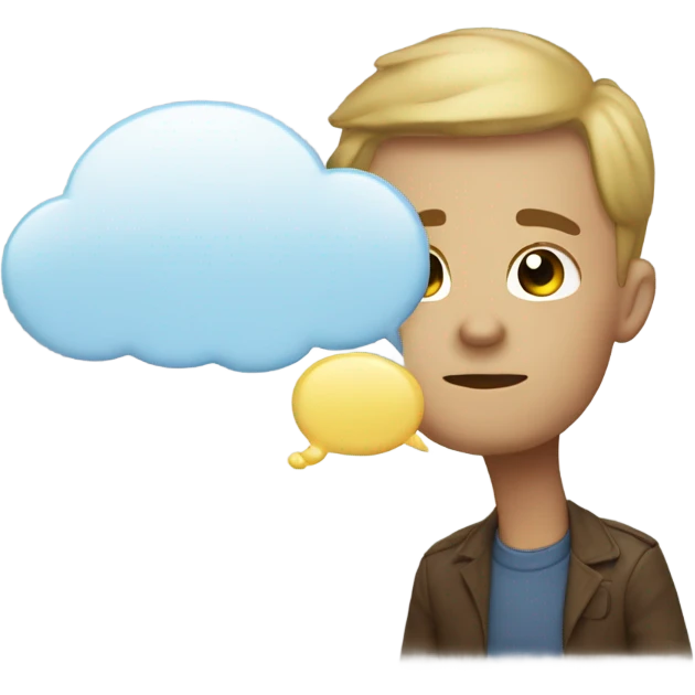 A thought-bubble emoji