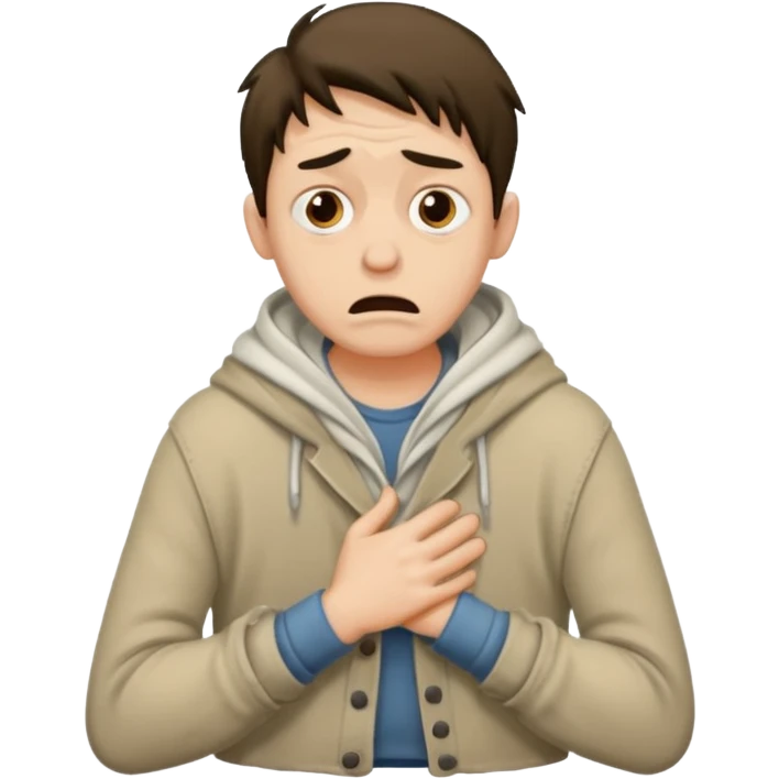 poor guy cowering emoji