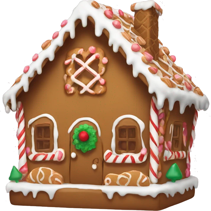 gingerbread house emoji