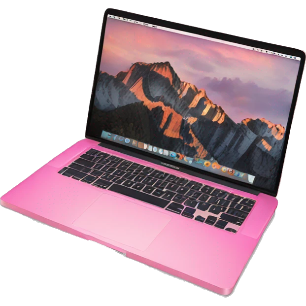 Pink MacBook Air emoji
