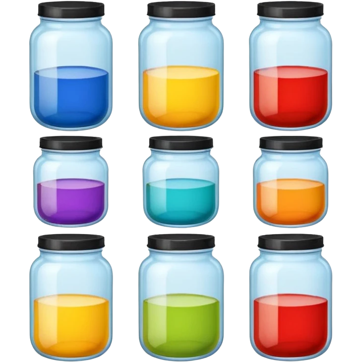 paint jars
 emoji