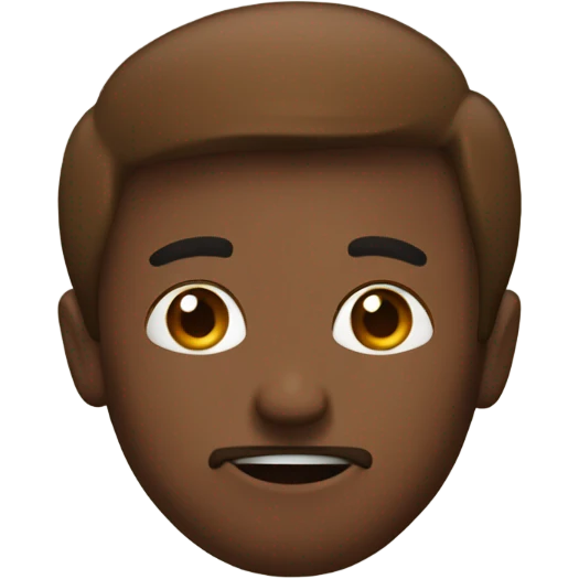 Brown emoji with pew pew emoji