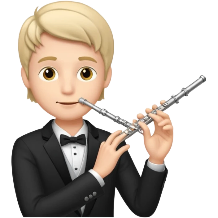 male flute player emoji
