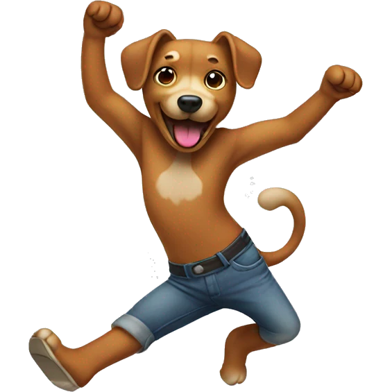 Dancing dog emoji