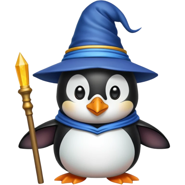 Penguin Wizard emoji