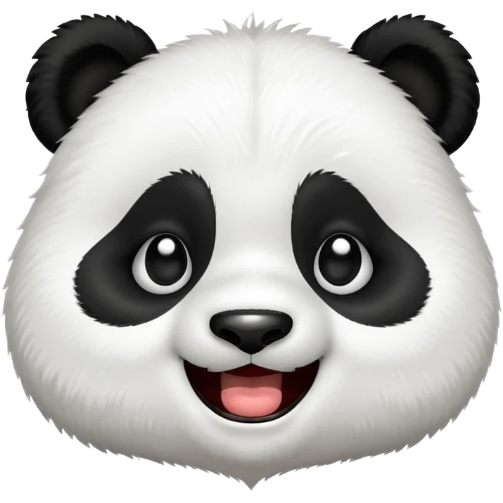 A cute panda emoji laughing through tears emoji