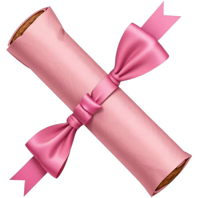 pink blunt with bow wrapped around emoji