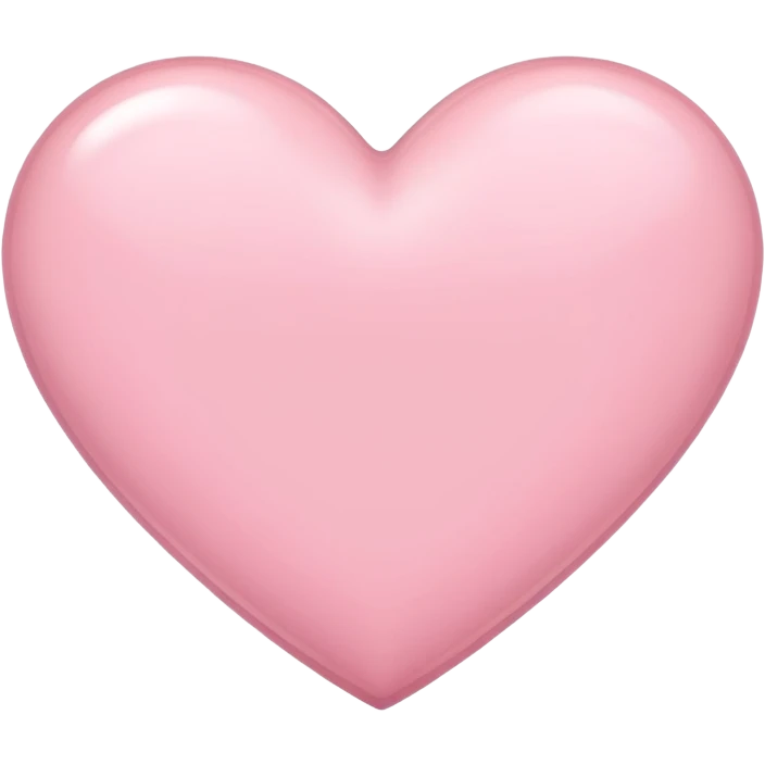 Light pink heart emoji
