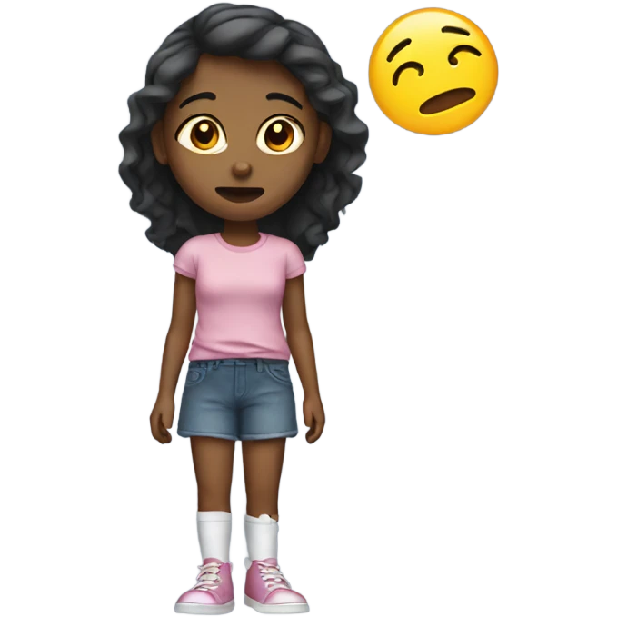 Girl with broken leg emoji