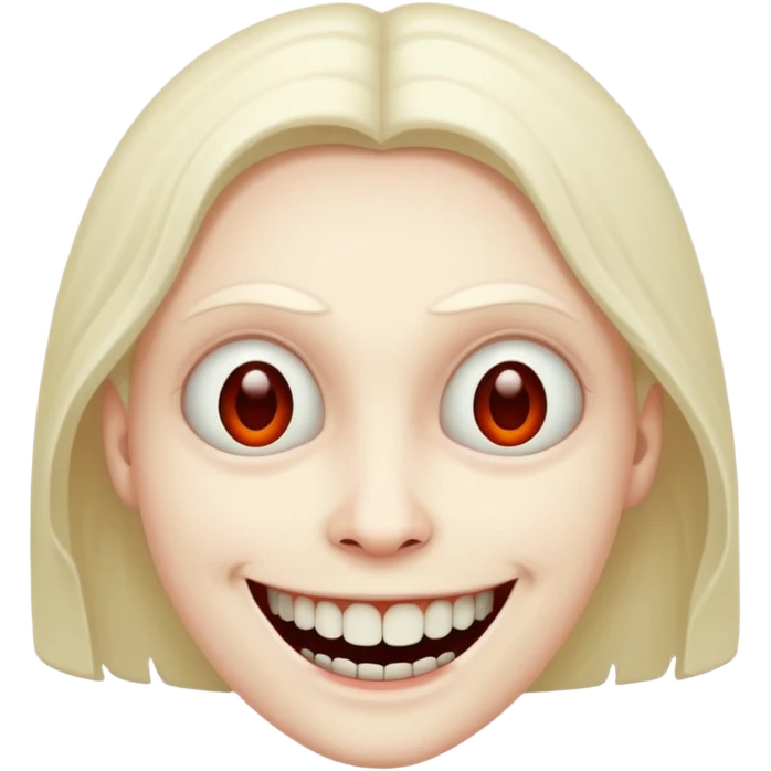 smile creepy emoji