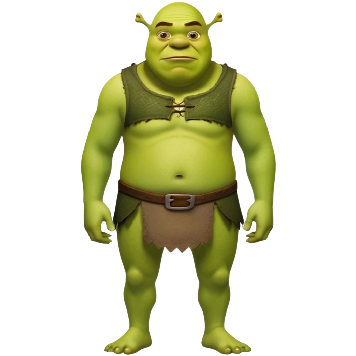Thin Shrek fullbody emoji