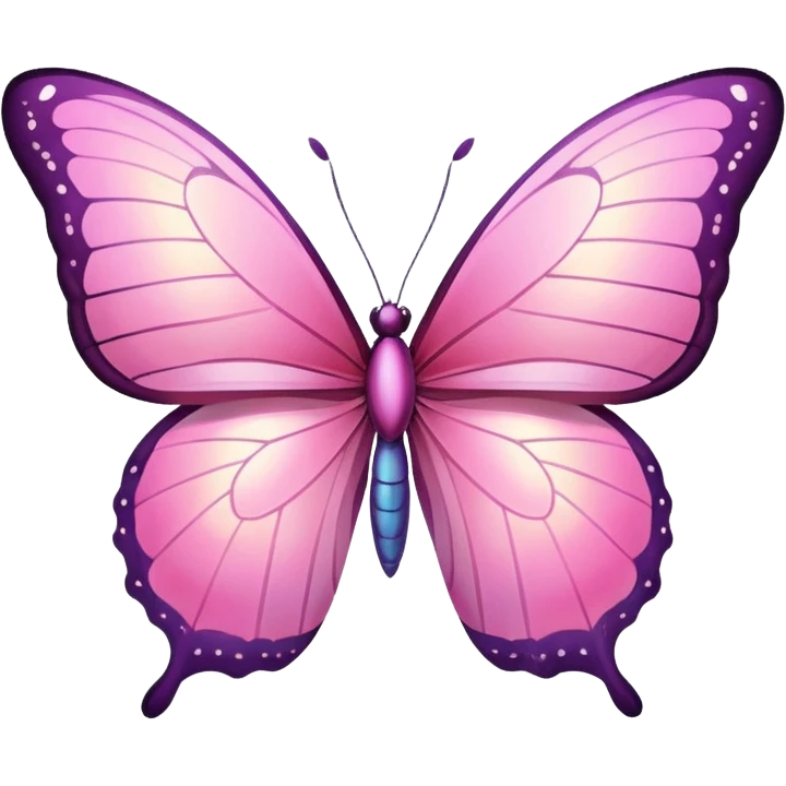 light Flying pink butterfly emoji
