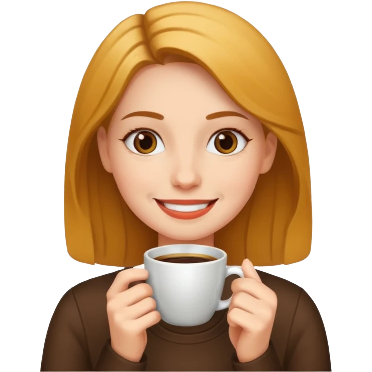 woman drinking coffee emoji