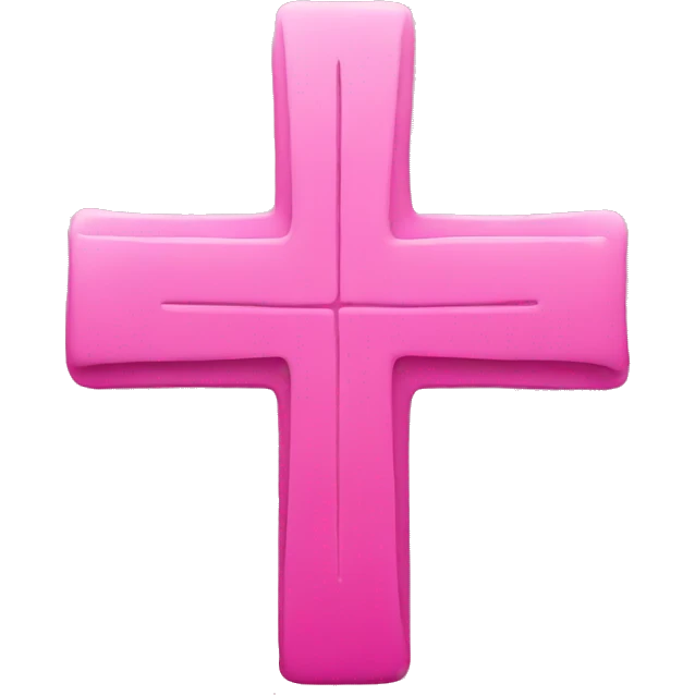 pink cross emoji