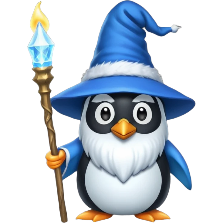 Penguin Wizard emoji