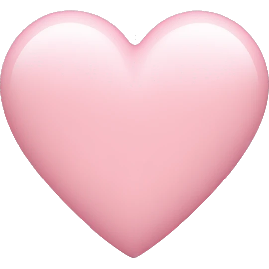 pastel pink heart emoji