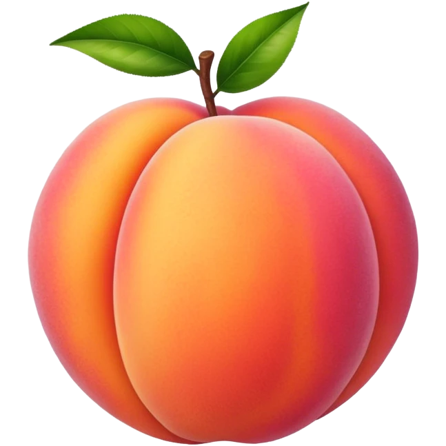 Peach fruit emoji for 'Peaches' song emoji