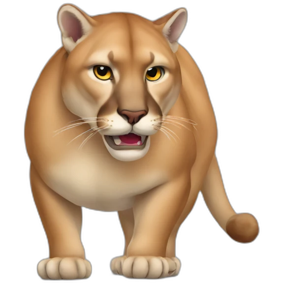 obese cougar emoji
