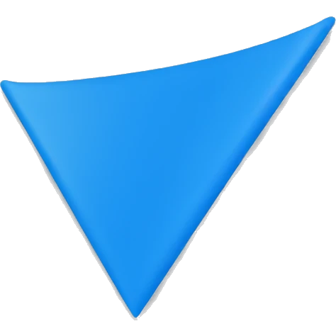 blue triangular flag emoji