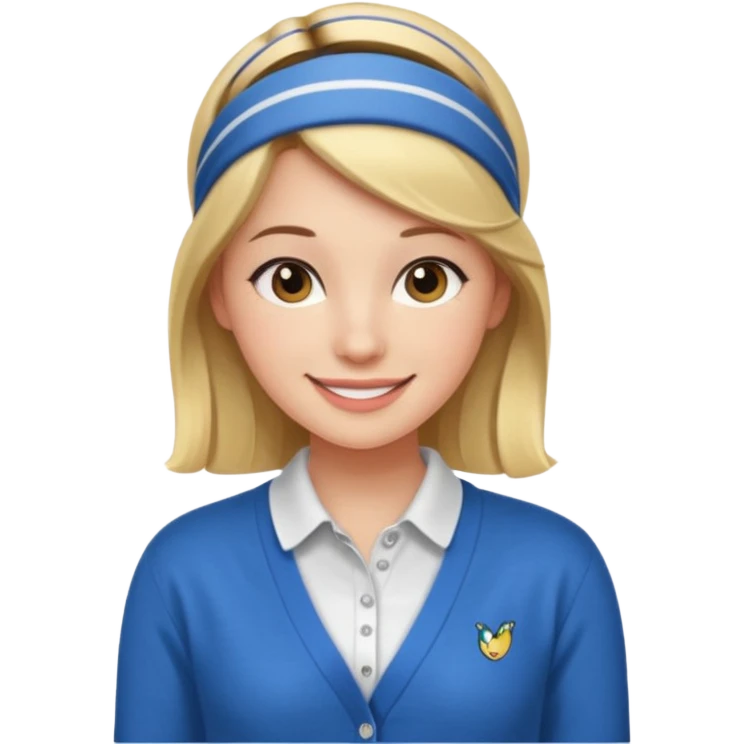 Preppy trendy oink girl emoji