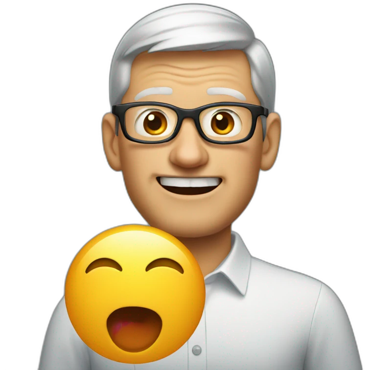 surprised tim cook emoji