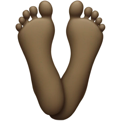 smiley face with feet behind emoji