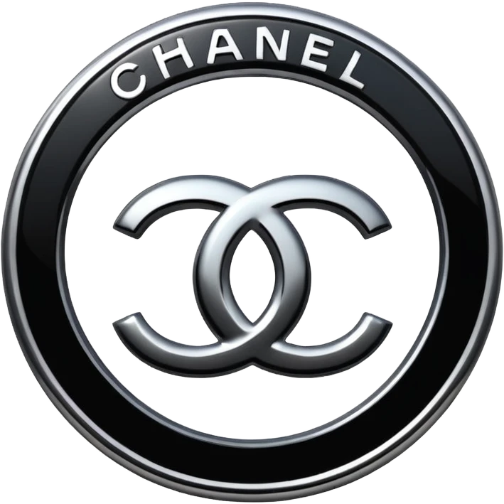 Chanel sport logo chrome glossy emoji