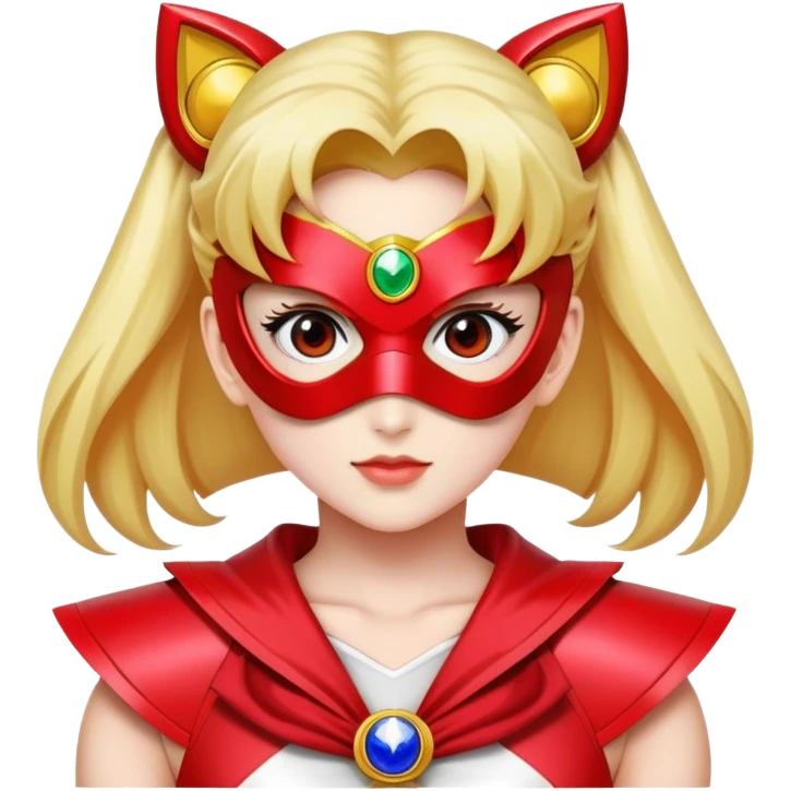 Sailormoon redranger  with mask on emoji