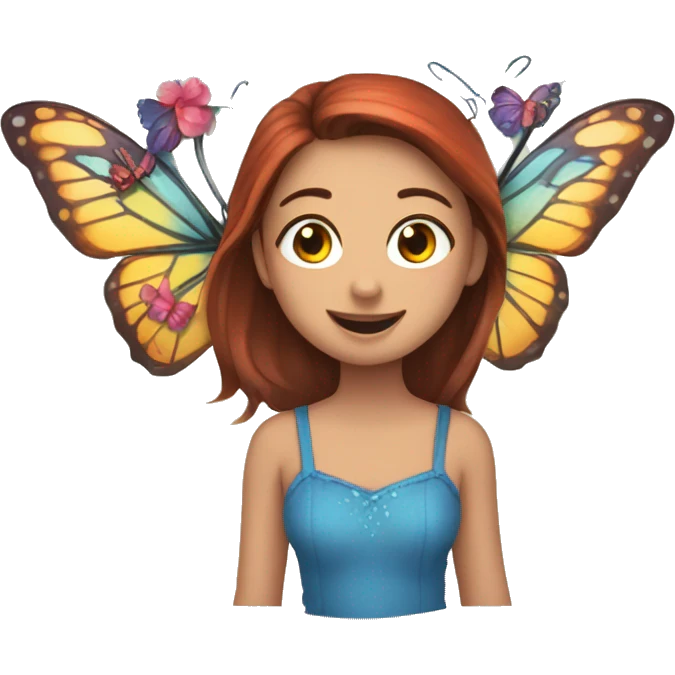 corazón con mariposas alrededor  emoji