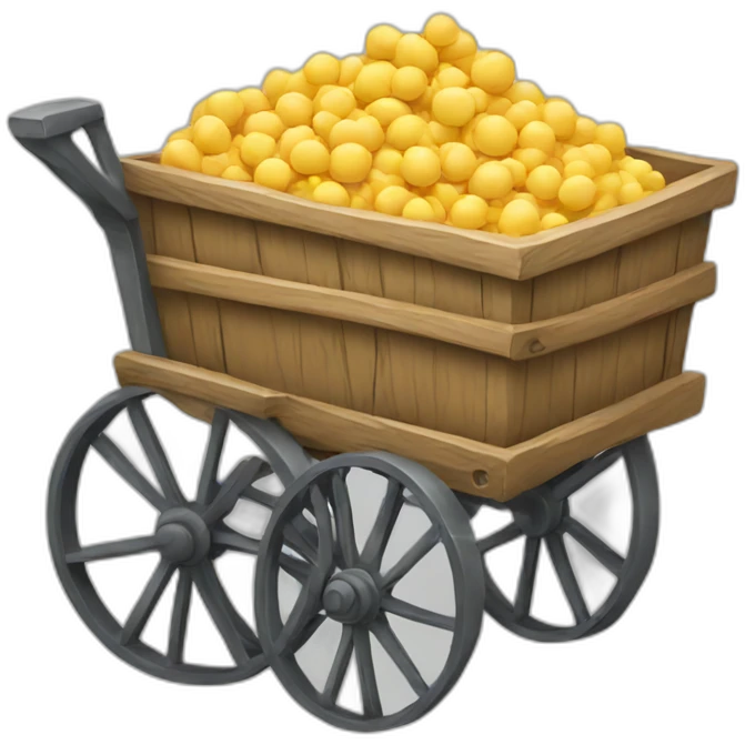 cart cartoon style emoji