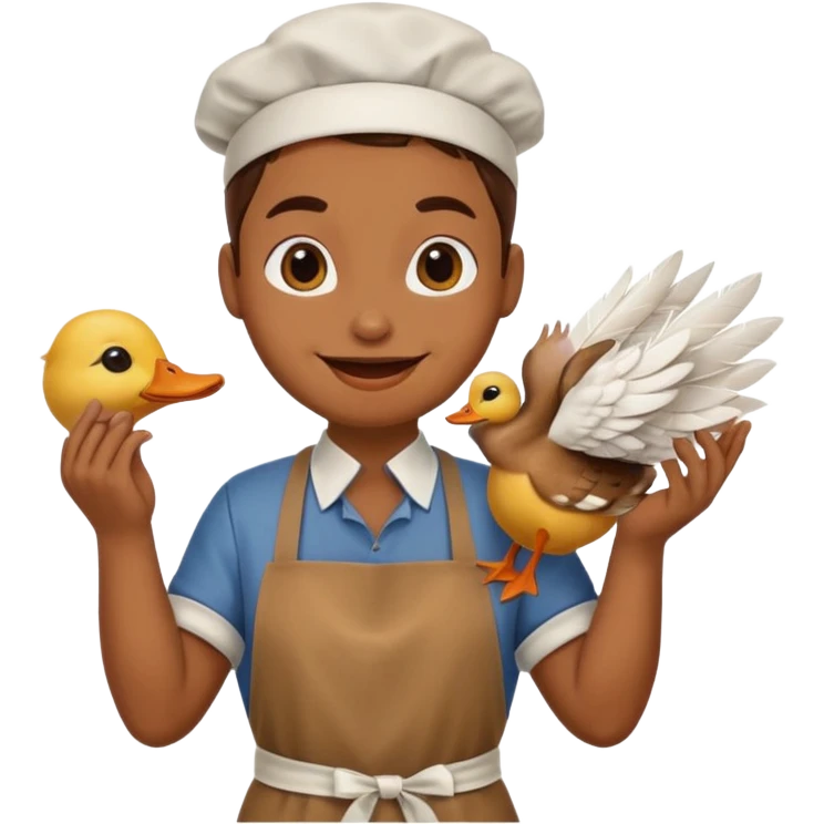 duck wearing apron







 emoji