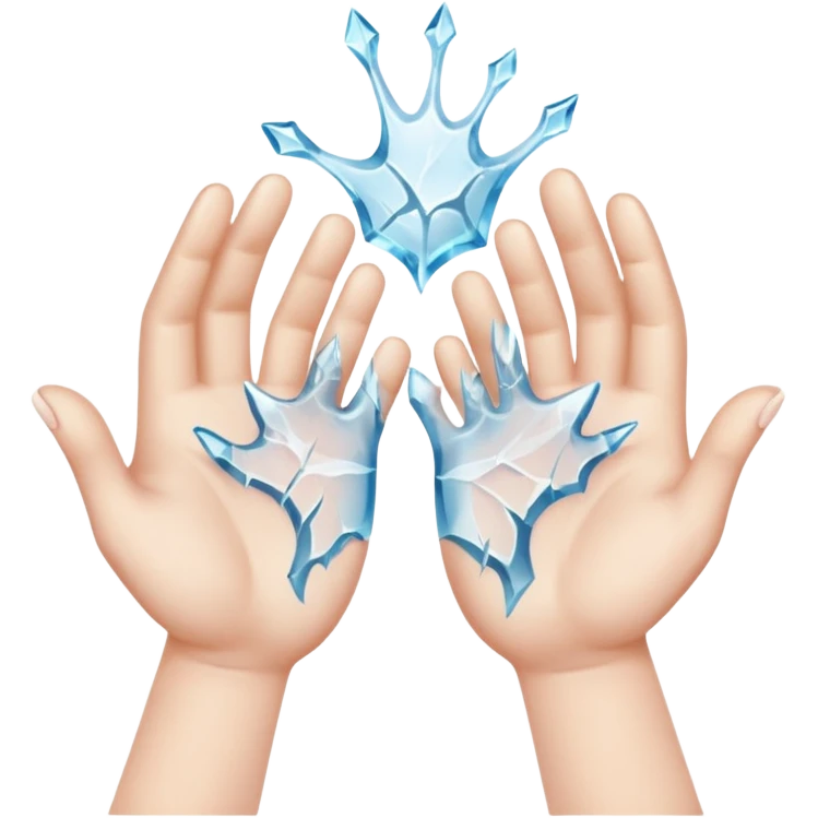 frozen hands emoji
