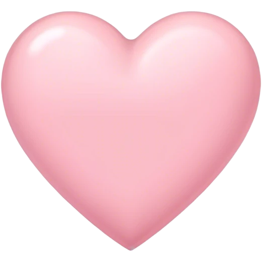 pastel pink heart emoji