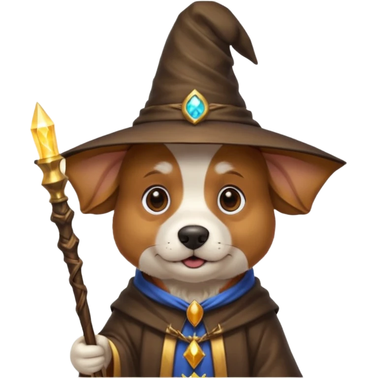 Dog wizard emoji