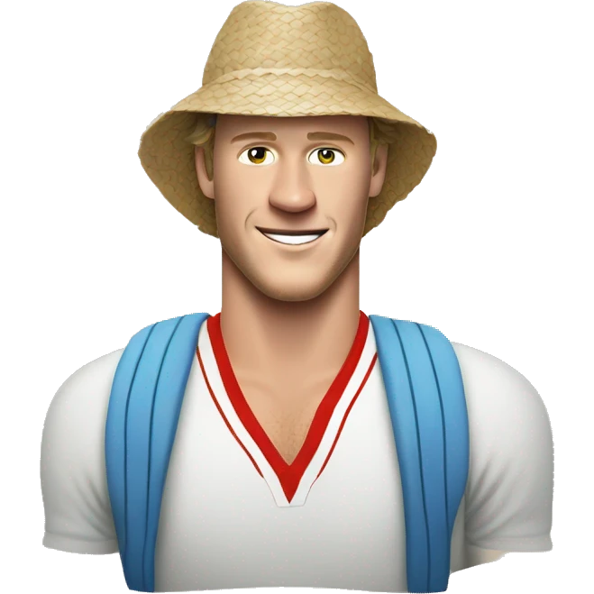 Jonathan Toews as beach bum emoji