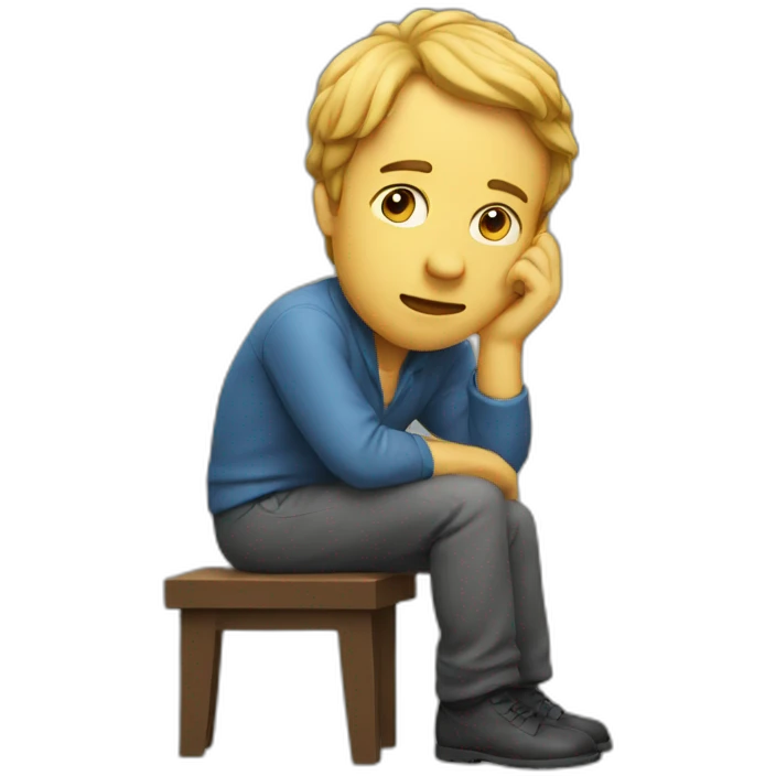 man thinking emoji