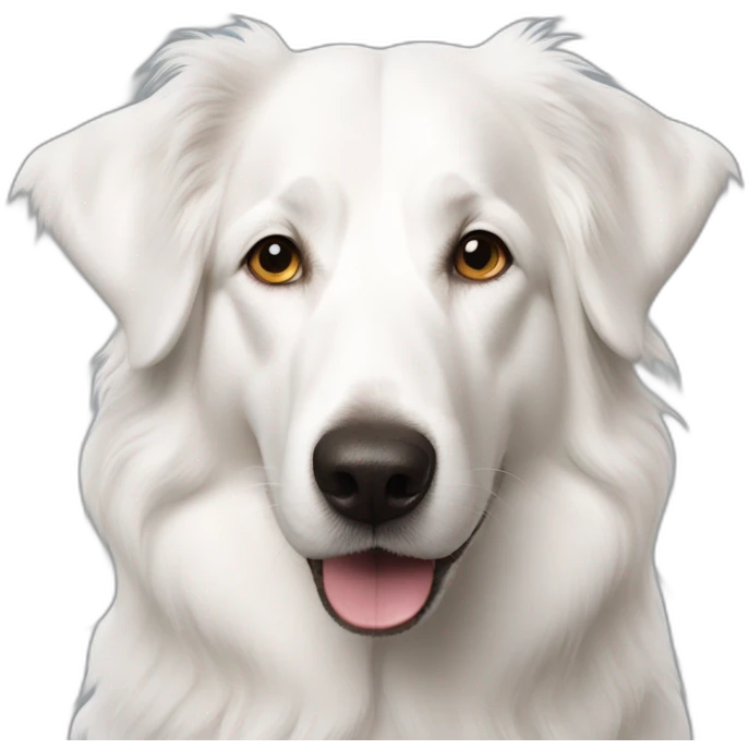 white Old english shepherd emoji