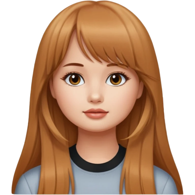 Debby Ryan (long hair with straight bangs) emoji