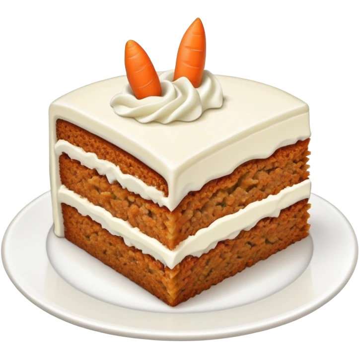Slice of carrot cake emoji
