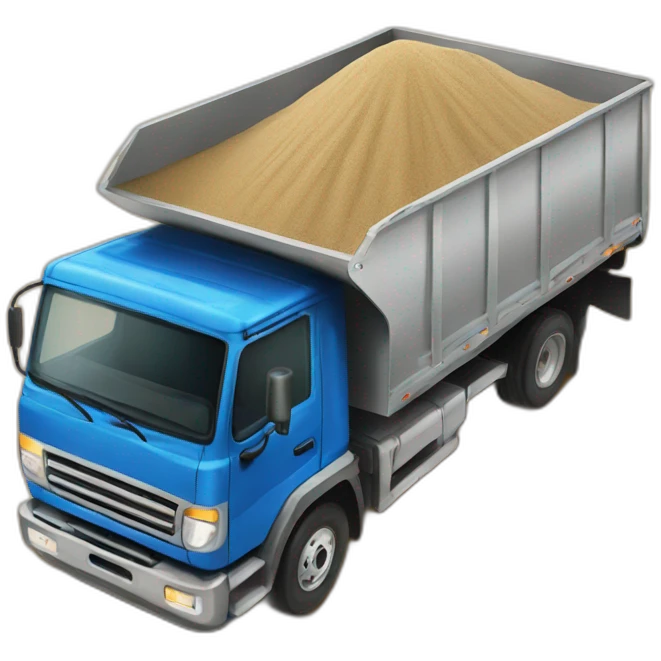 truck delivery sand emoji