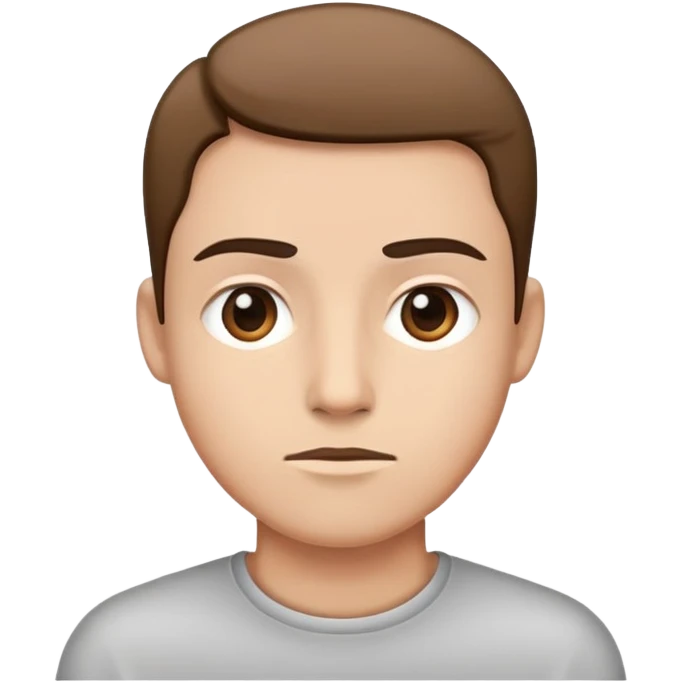 Straight face emoji