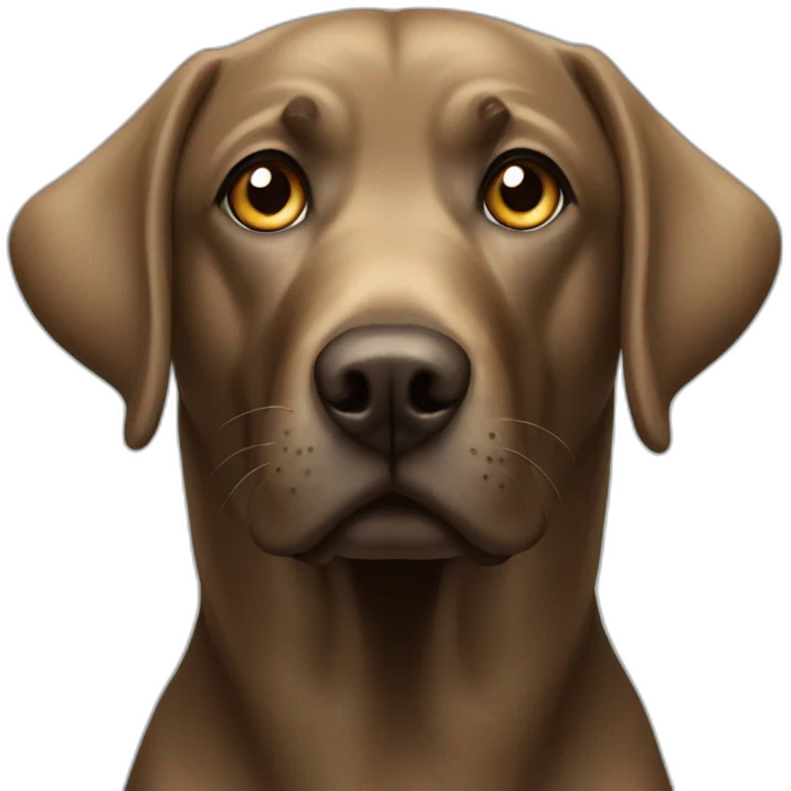Labrador making eyes emoji
