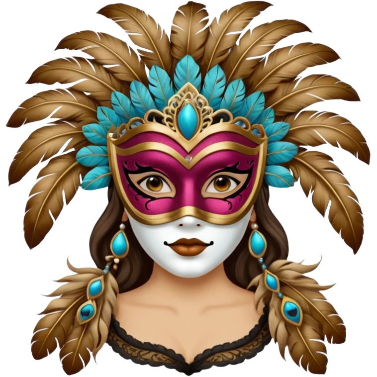 masked person venice volto woman emoji