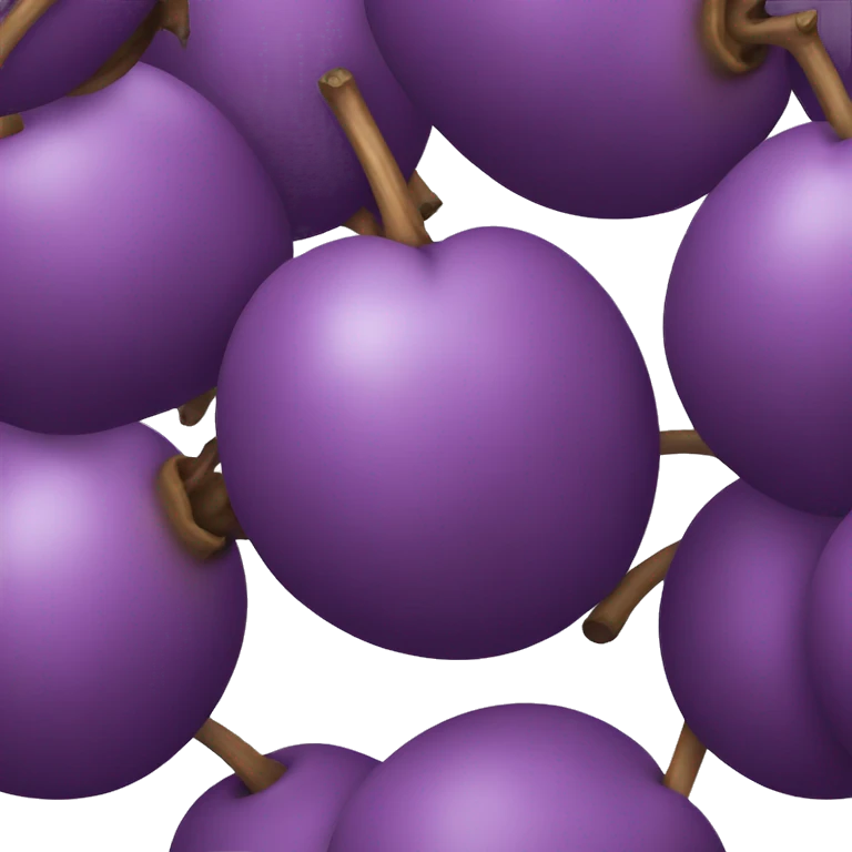 3D plum emoji