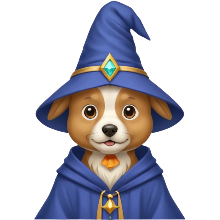 Dog wizard emoji